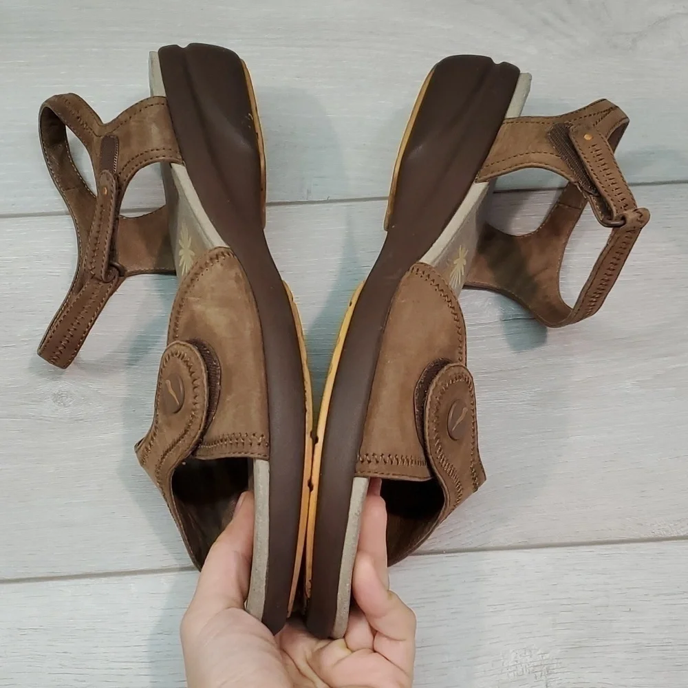 Dansko Women Iris Nubuck Comfort Leather Ankle Strap Sandals shoes sz 42/11.5-12